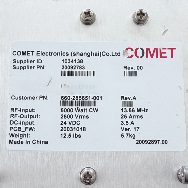 COMET RF Match Network 20092783 , 660-285651-001 _6_.jpg