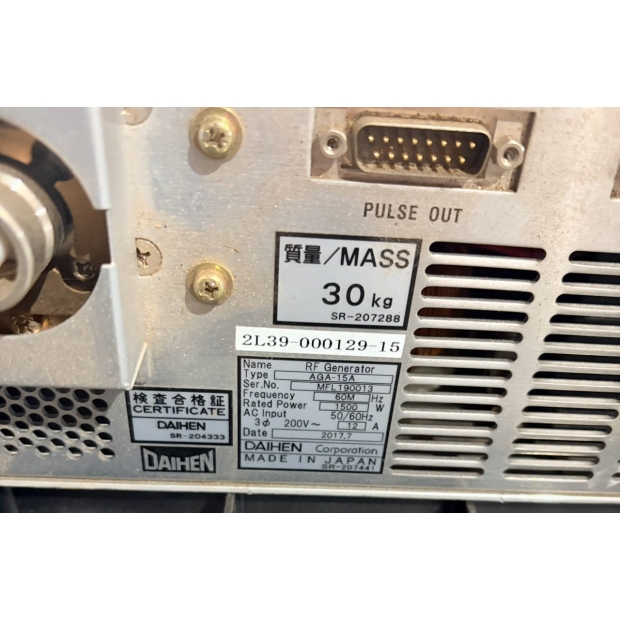 DAIHEN AGA-15A,RF Generator,2L39-000129-15 _3_.jpg